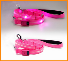 Load image into Gallery viewer, Pet supplies bright pull rope chain dog leash pull dog traction with LED light