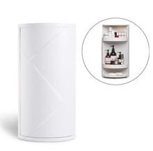 Load image into Gallery viewer, Louis Fashion Bathroom Corner Storage Kitchen Rotating Rack Triangular Locker Wall