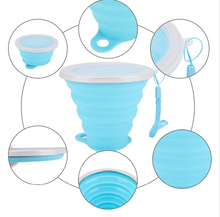 Load image into Gallery viewer, Silicone Retractable Folding cups Telescopic Collapsible Coffee Cups Outdoor Sport Water Cup