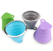 Load image into Gallery viewer, Silicone Retractable Folding cups Telescopic Collapsible Coffee Cups Outdoor Sport Water Cup