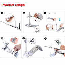 Load image into Gallery viewer, Knife Sharpener Professional All Iron Steel Kitchen Sharpening System Tools