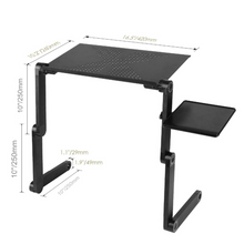 Load image into Gallery viewer, Adjustable Ergonomic Portable Aluminum Laptop Desk. (Mouse Pad Included)