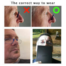 Load image into Gallery viewer, Clip Nose Mini Reading Glasses for women Optical Glasses for men With Box Wallet Prescription Eyeglasses