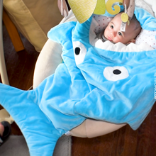 Load image into Gallery viewer, Shark Shaped Infant Sleeping Bag