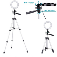 Load image into Gallery viewer, Photo studio telephone video LED beautiful ring light photography ring dimmable lamp   tripod for selfie / show / fill light/Live Stream
