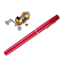 Load image into Gallery viewer, TRAVELING PORTABLE POCKET PEN FISHING POLE
