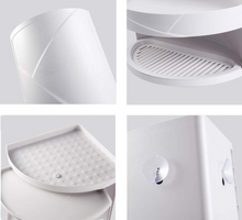 Load image into Gallery viewer, Louis Fashion Bathroom Corner Storage Kitchen Rotating Rack Triangular Locker Wall
