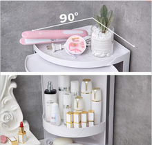 Load image into Gallery viewer, Louis Fashion Bathroom Corner Storage Kitchen Rotating Rack Triangular Locker Wall

