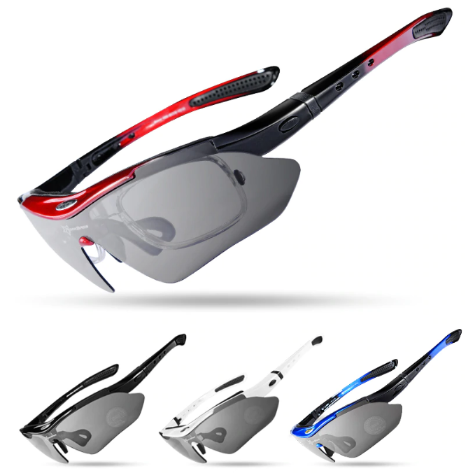 UNISEX POLARIZED CYCLING SUNGLASSES - 5 LENS