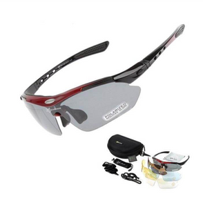 UNISEX POLARIZED CYCLING SUNGLASSES - 5 LENS