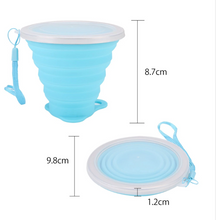 Load image into Gallery viewer, Silicone Retractable Folding cups Telescopic Collapsible Coffee Cups Outdoor Sport Water Cup
