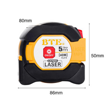 Load image into Gallery viewer, 2-in-1 Infrared Tape Measure Electronic Laser Level Tape Measure Infrared Rangefinder Measuring Tape
