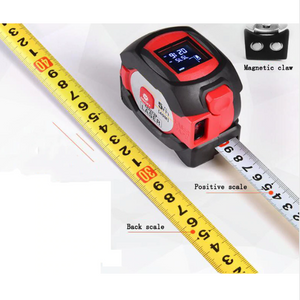 2-in-1 Infrared Tape Measure Electronic Laser Level Tape Measure Infrared Rangefinder Measuring Tape