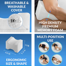 Load image into Gallery viewer, SleepWellness™ Orthopedic Memory Foam Hip Alignment Knee Pillow
