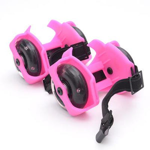 Children Wheel Heel Roller Light Adjustable Skates