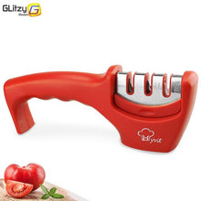 Load image into Gallery viewer, Knife Sharpener 3 Stages Professional Kitchen Sharpening Stone Diamond Ceramic Sharpener Tool
