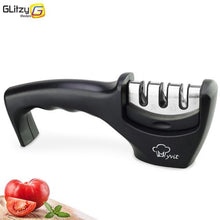 Load image into Gallery viewer, Knife Sharpener 3 Stages Professional Kitchen Sharpening Stone Diamond Ceramic Sharpener Tool
