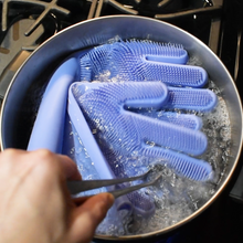 Load image into Gallery viewer, Magic Rubber Silicone Dish Washing Gloves
