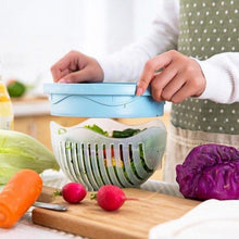 Load image into Gallery viewer, Salad Cutting Bowl Kitchen Gadget Drain Basket Fruit and Vegetable Washing Basket
