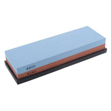 Load image into Gallery viewer, Professional Kitchen Knife Sharpener Stone Double Side White Corundum Whetstone Grindstone Japanese Sharpening Tool Bamboo Base
