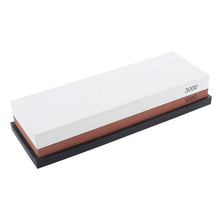 Load image into Gallery viewer, Professional Kitchen Knife Sharpener Stone Double Side White Corundum Whetstone Grindstone Japanese Sharpening Tool Bamboo Base
