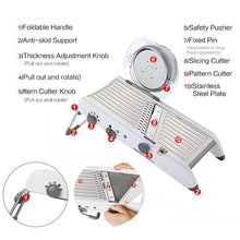 Load image into Gallery viewer, Adjustable Mandoline Slicer Professional Grater
