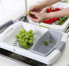 Load image into Gallery viewer, Multifunction Kitchen Chopping Blocks Sinks Drain Basket Cutting Board
