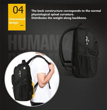 Load image into Gallery viewer, Men's Water Resistant Backpack with USB Charging &amp;amp
