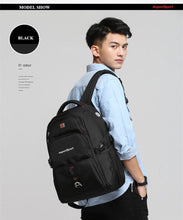 Load image into Gallery viewer, Men's Water Resistant Backpack with USB Charging &amp;amp
