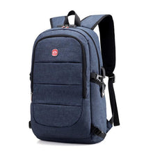 Load image into Gallery viewer, Men's External USB Charging Backpack &amp; Headphone Plug - Anti Theft - Large Laptop Bag
