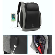 Load image into Gallery viewer, Men's Anti-theft USB Charging Backpack
