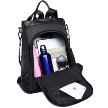 Load image into Gallery viewer, Women's Anti-theft Oxford Backpack - Water Resistant
