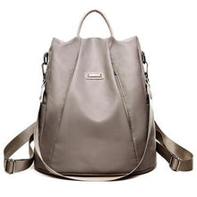 Load image into Gallery viewer, Women's Anti-theft Oxford Backpack - Water Resistant
