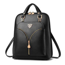 Load image into Gallery viewer, Women's Anti Theft Leather Backpack

