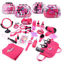 Load image into Gallery viewer, Makeup Tool Kit Sets Hair Dryer Cosmetics Toys for Girls Kids Children Furniture
